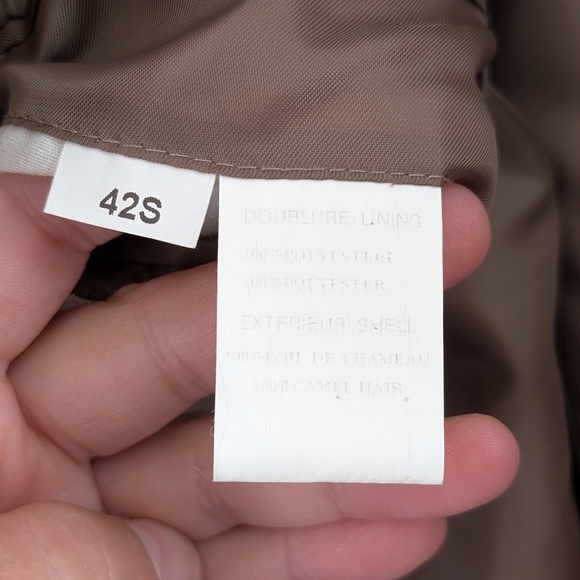 Vintage Camel Hair Sport Coat Men 42S Beige Retro Blazer 3 Buttons - Picture 8 of 10